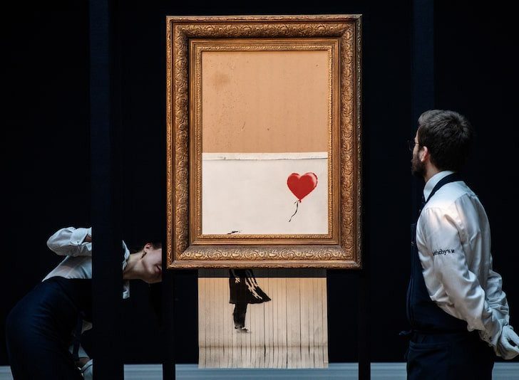 Shredded Banksy artwork sells for $25.4 million - Magzoid Magazine