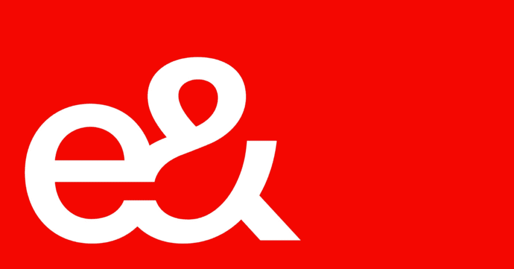 Designer's pick, September 2022 - Logo of e&