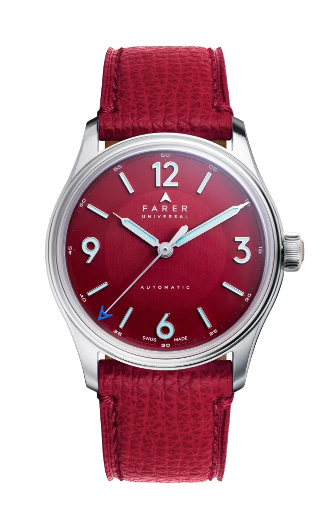 Image of Farer 36MM Three Hand Discovery Red a luxury watches