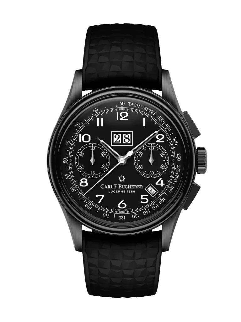 Image of Carl F Bucherer Heritage Bicompax Annual Black a luxury watches