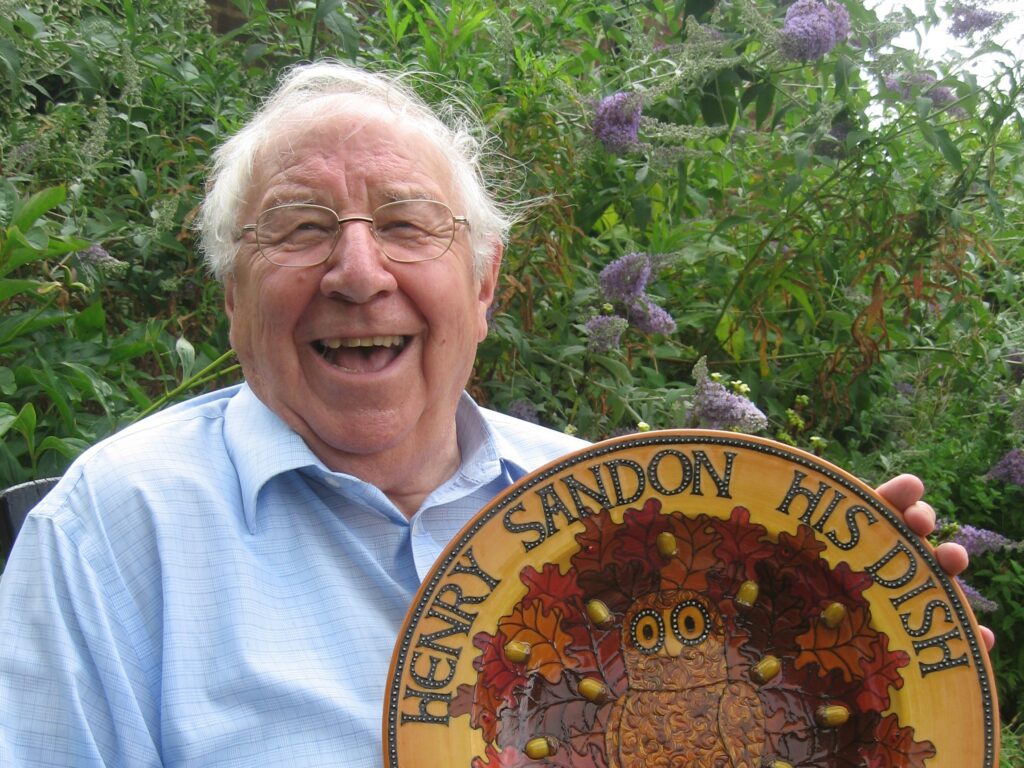 Henry Sandon with Private ceramics collection