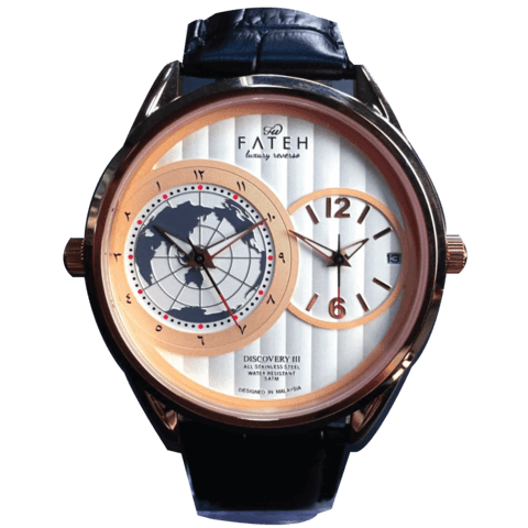 Fateh Luxury Discovery III Rose Gold White watch