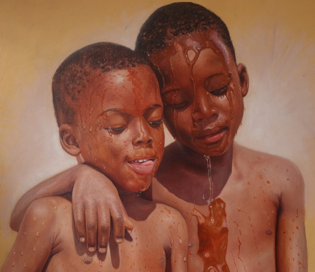 Contemporary art by Nigerian artist Silas Onoja