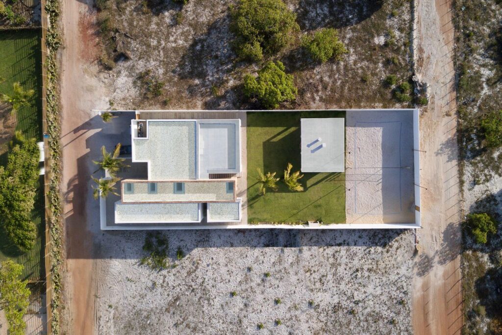 Aerial Top Down View of the House