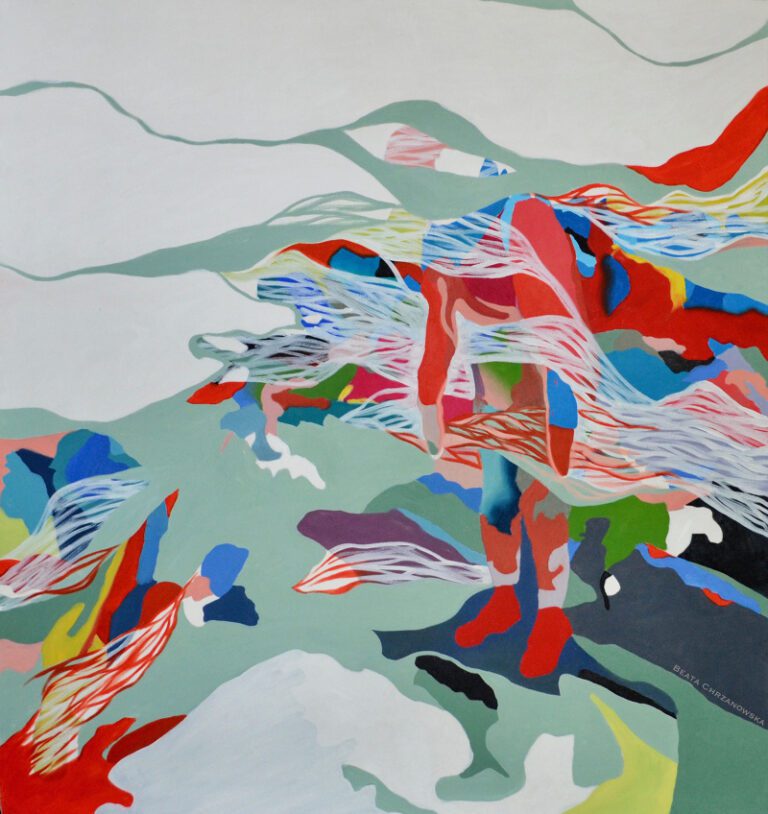 A captivating painting by Beata Chrzanowska, showcasing the delicate interplay of color and form.