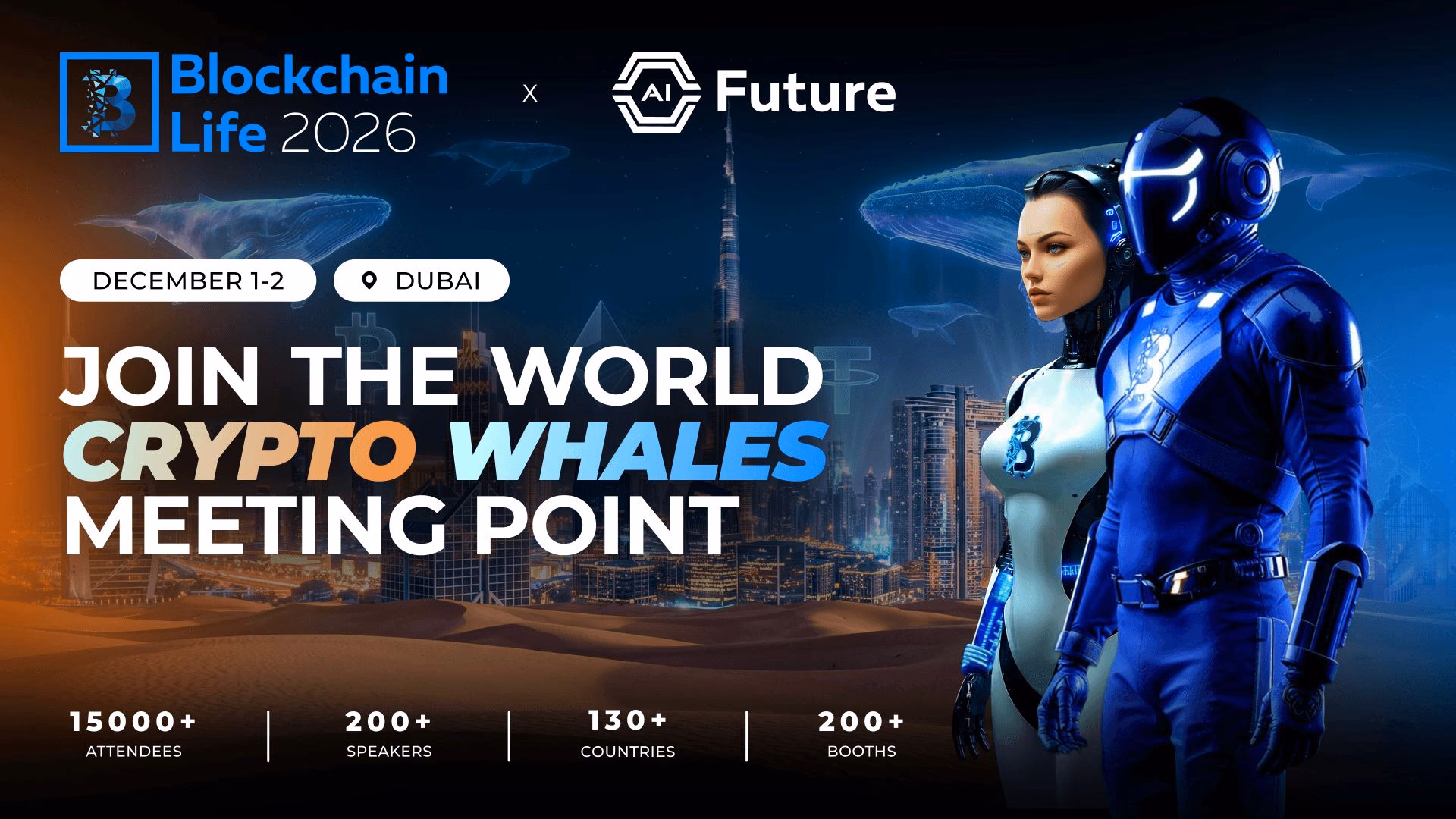 Blockchain and AI conference taking place at Festival Arena Dubai
